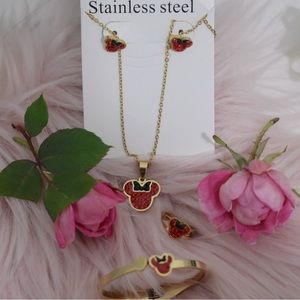 Set collar  cabeza Mikeymouse/Mikeymouse head set Necklace.